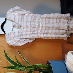 Romper American Eagle Outfitters Cream with Stripes Size Medium